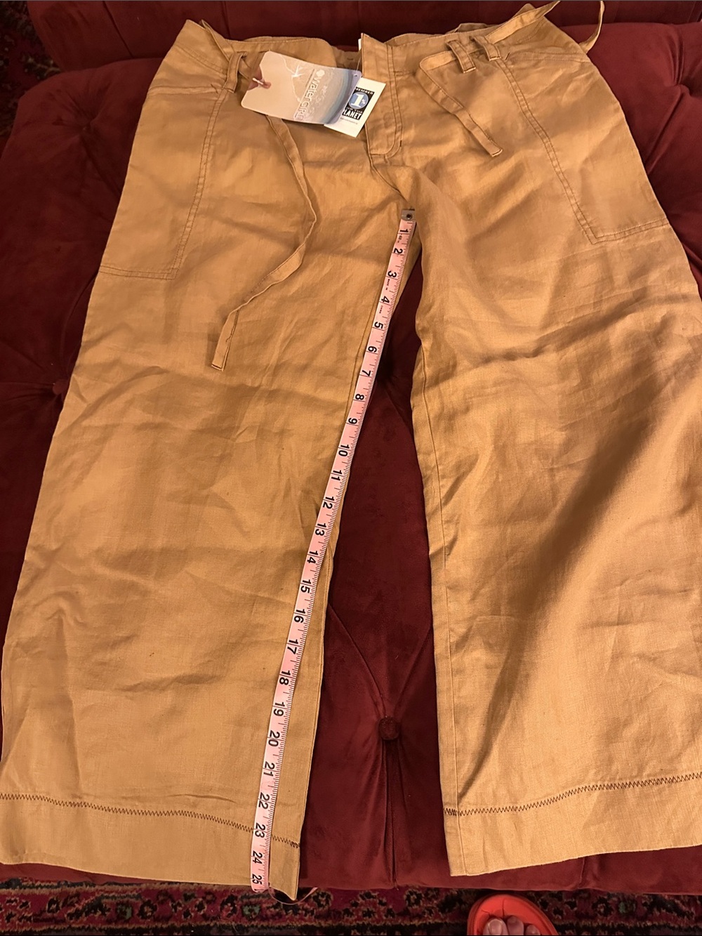 Patagonia/Water Girl Hemp Women’s 10 Capri Lightweight And Loose Fitting - Picture 10 of 12